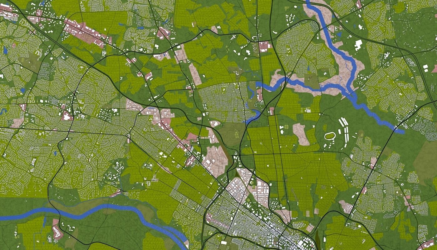 Richmond City USA Low-poly 3D model_7