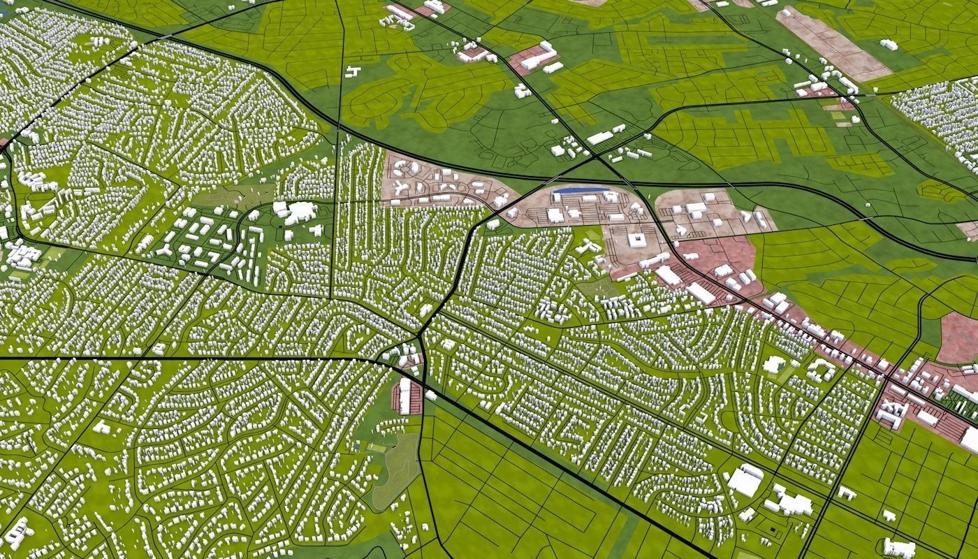 Richmond City USA Low-poly 3D model_20