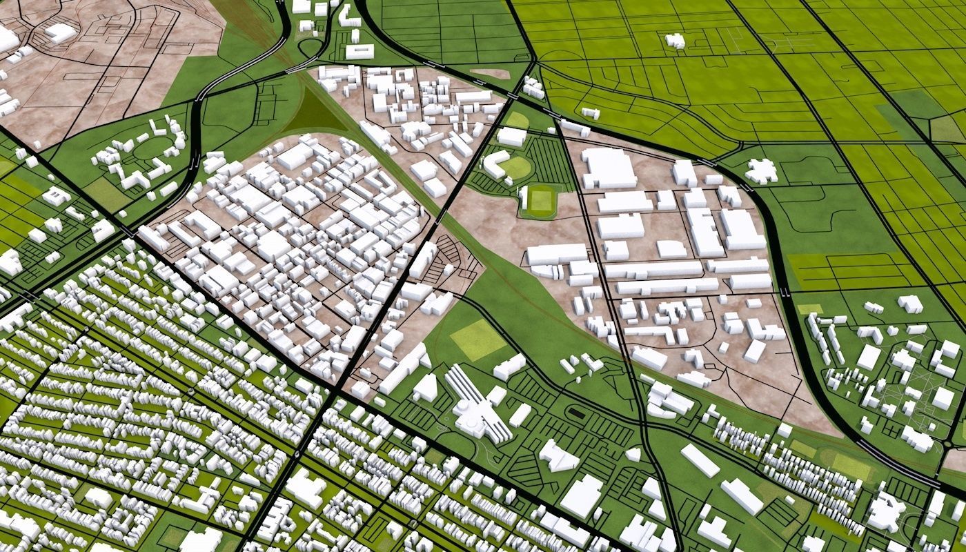 Richmond City USA Low-poly 3D model_5