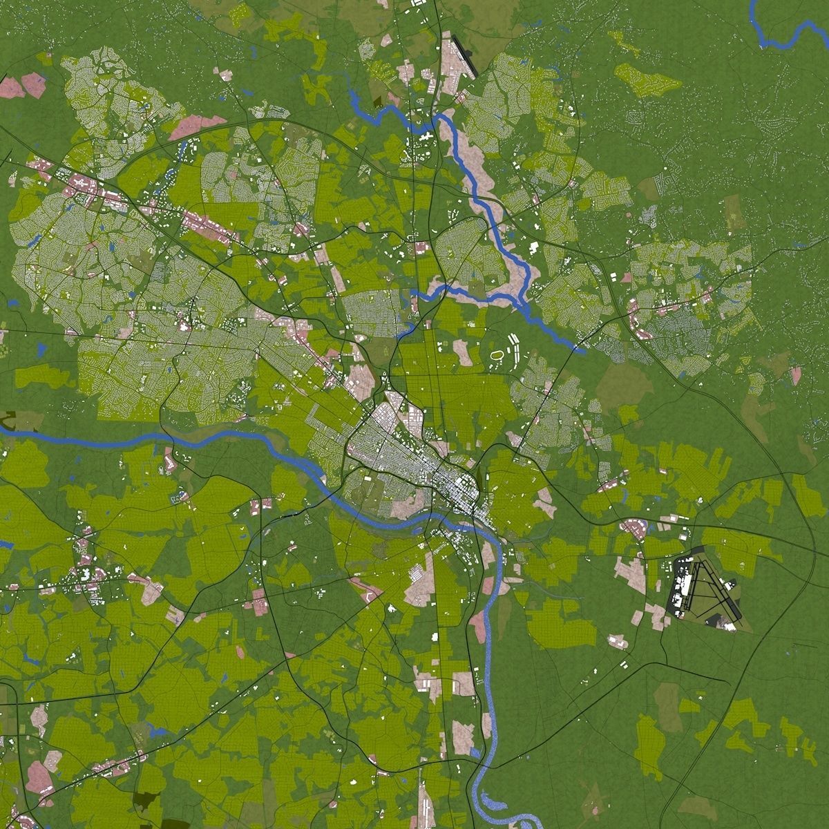 Richmond City USA Low-poly 3D model_32