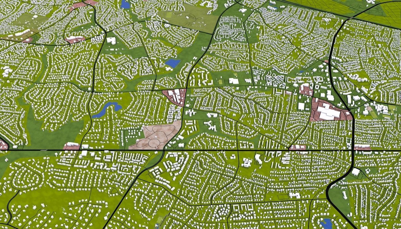 Richmond City USA Low-poly 3D model_22