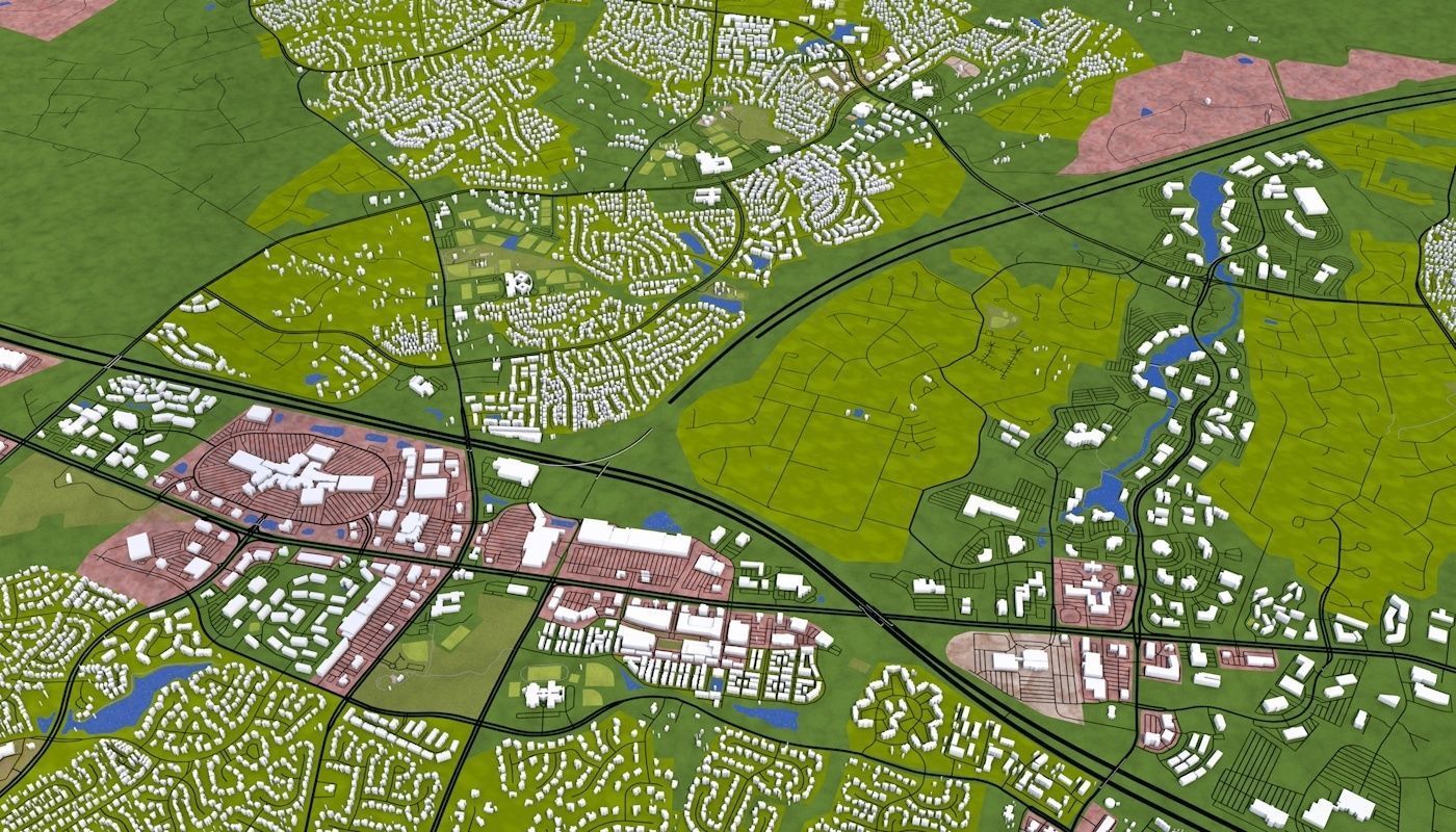 Richmond City USA Low-poly 3D model_25