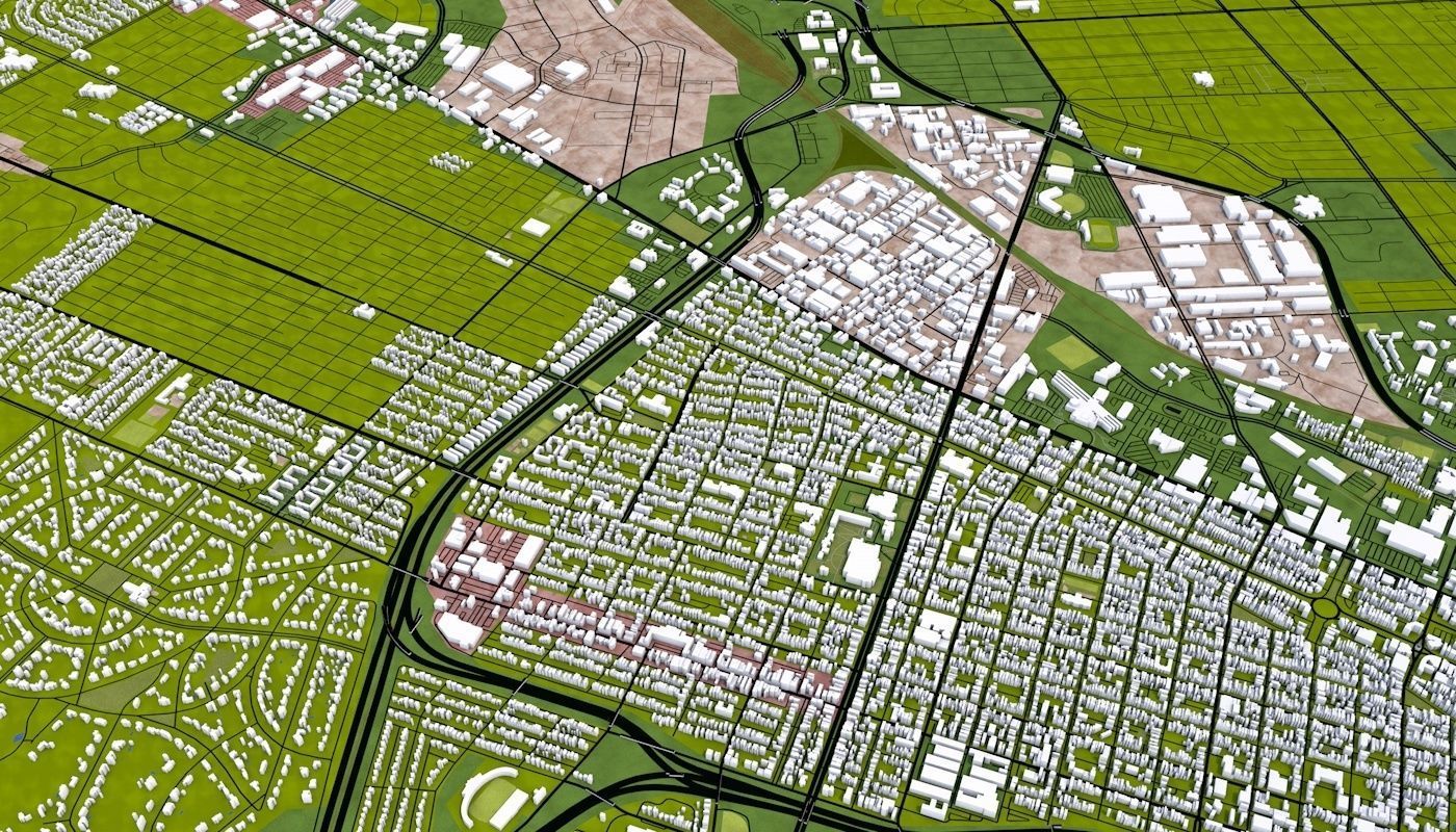 Richmond City USA Low-poly 3D model_4