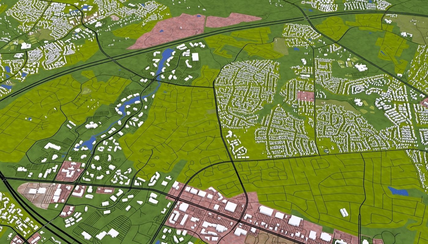 Richmond City USA Low-poly 3D model_26