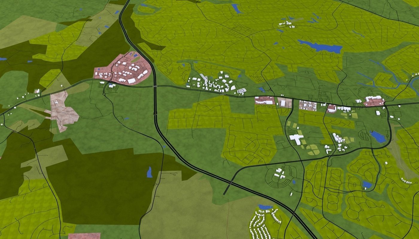 Richmond City USA Low-poly 3D model_17