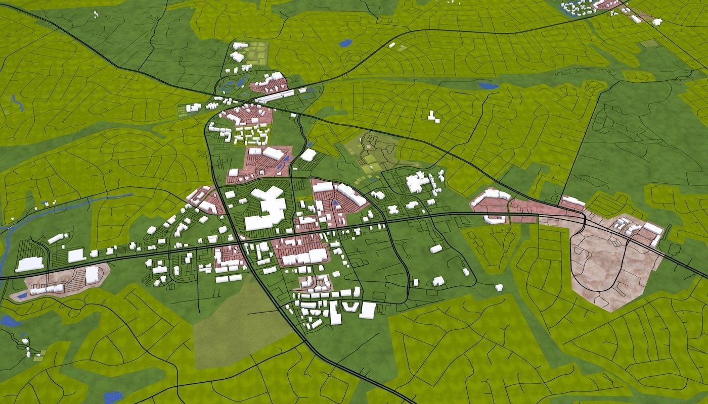 Richmond City USA Low-poly 3D model_16