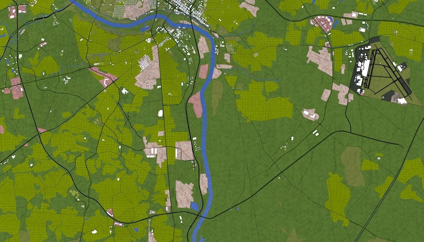 Richmond City USA Low-poly 3D model_10