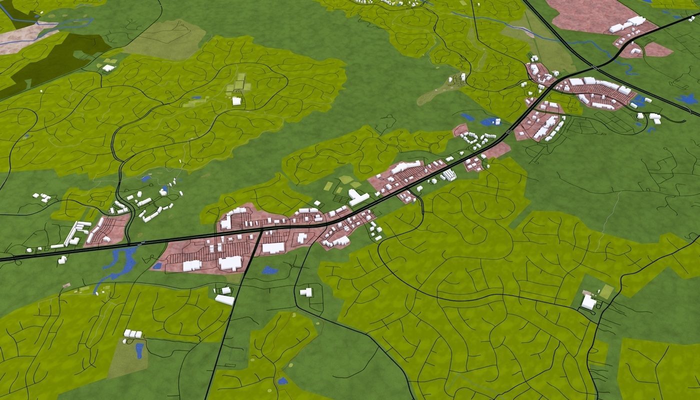 Richmond City USA Low-poly 3D model_14