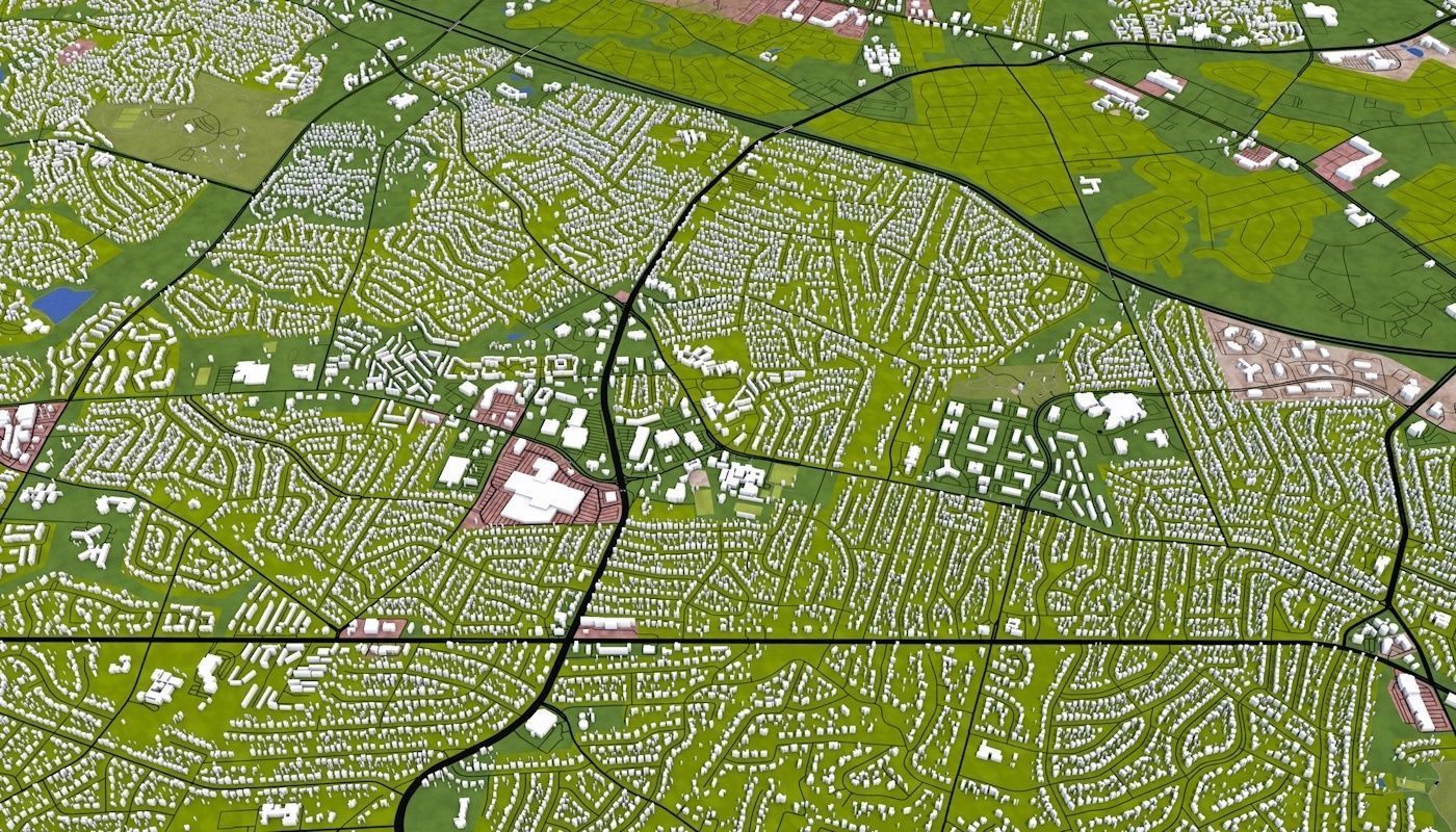 Richmond City USA Low-poly 3D model_21