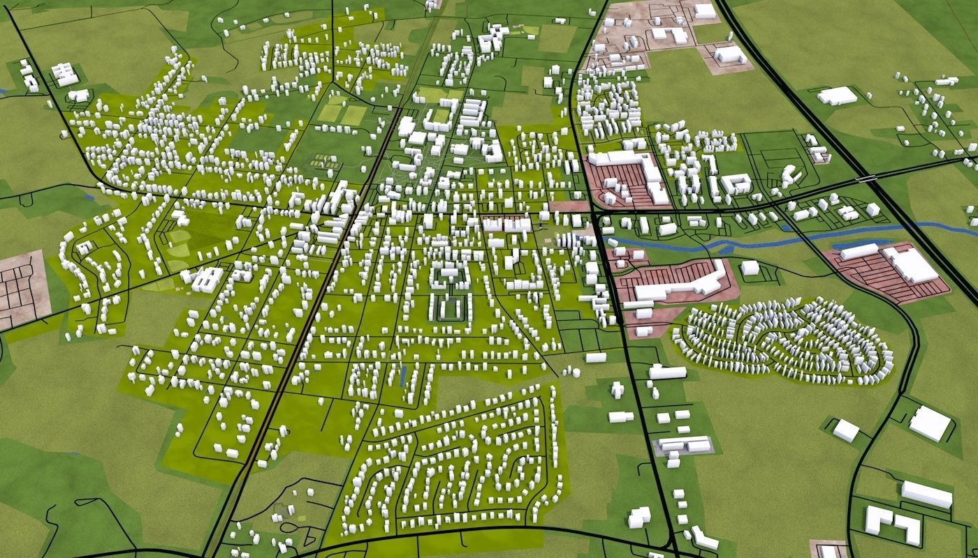 Richmond City USA Low-poly 3D model_30