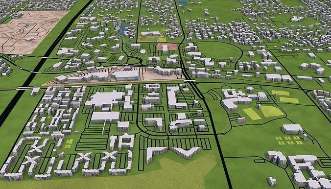 Memphis City USA Low-poly 3D model