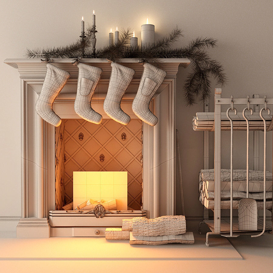 Christmas Scene 3D model_13