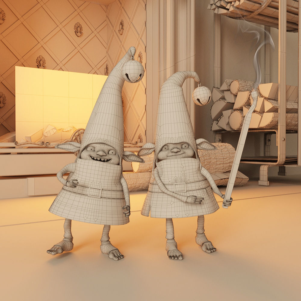 Christmas Scene 3D model_5