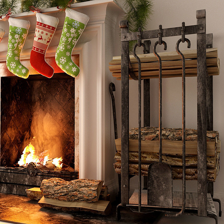 Christmas Scene 3D model_11