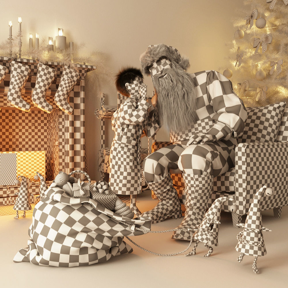 Christmas Scene 3D model_6