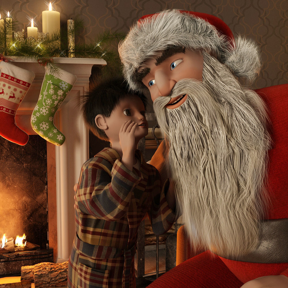 Christmas Scene 3D model_2