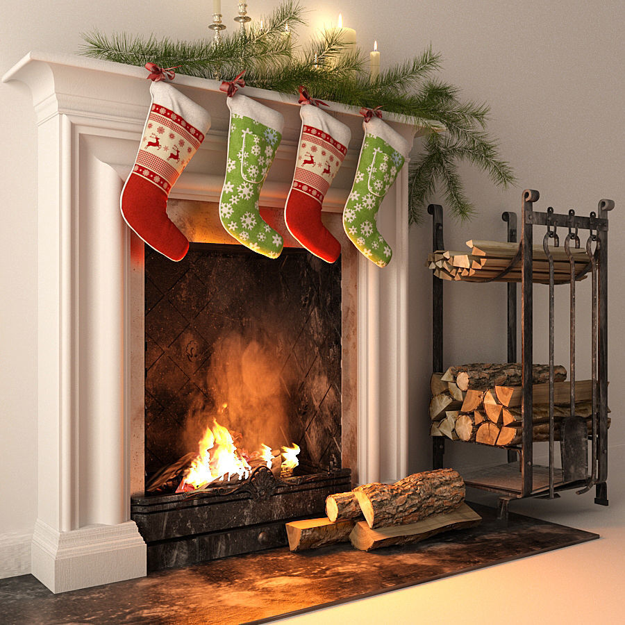 Christmas Scene 3D model_8