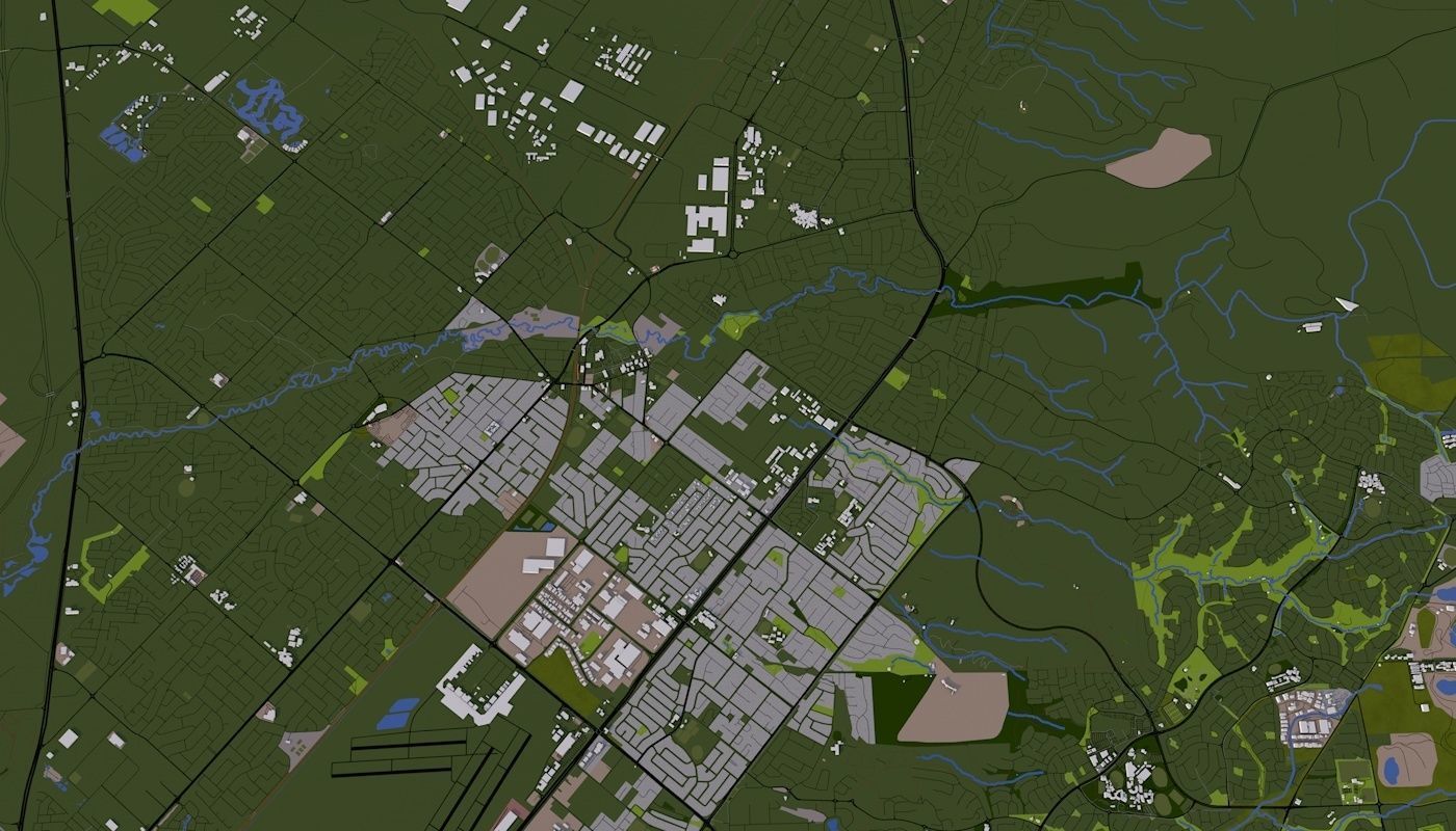 Adelaide City Australia Low-poly 3D model_9