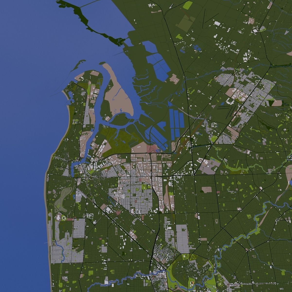 Adelaide City Australia Low-poly 3D model_33