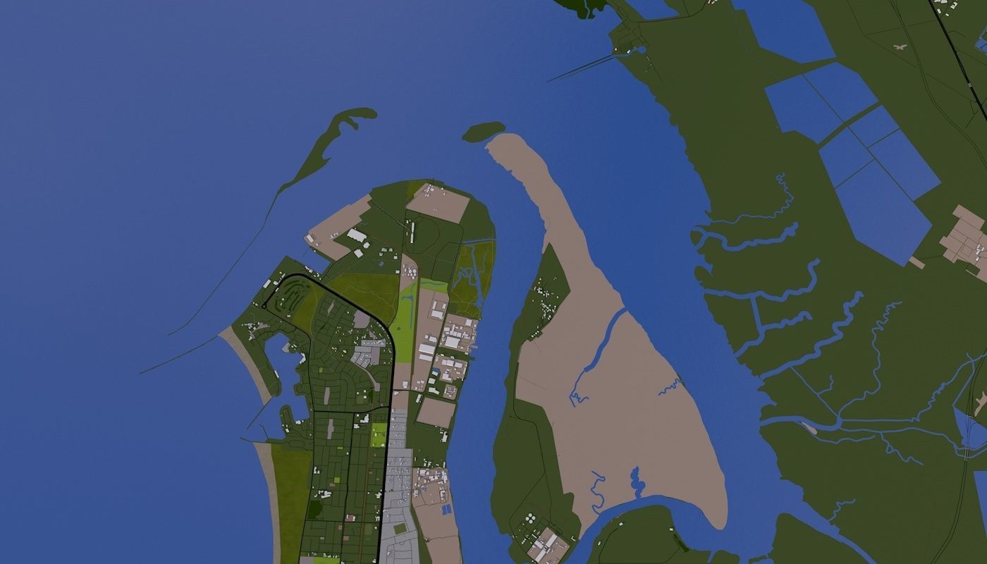 Adelaide City Australia Low-poly 3D model_8