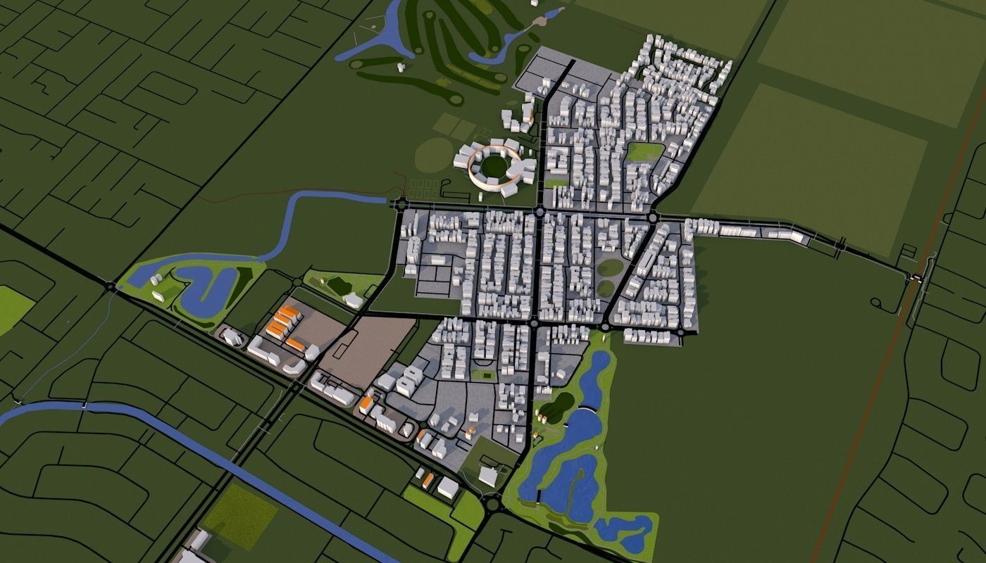 Adelaide City Australia Low-poly 3D model_21