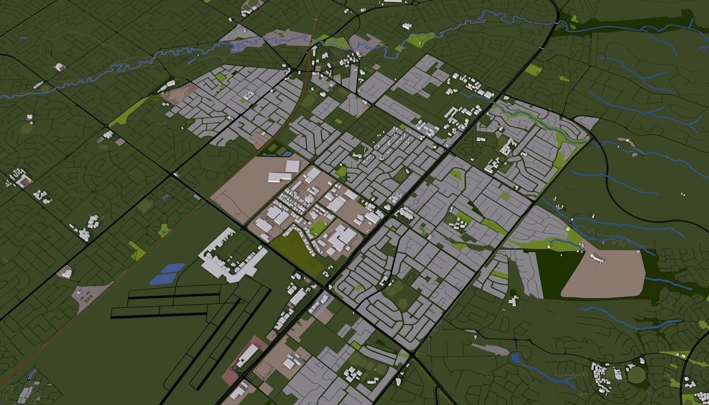 Adelaide City Australia Low-poly 3D model_19