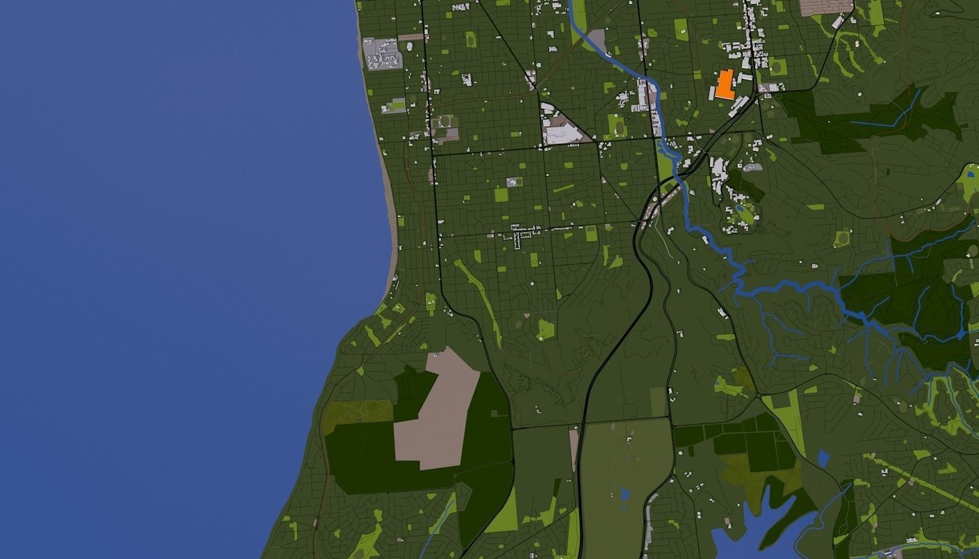 Adelaide City Australia Low-poly 3D model_31