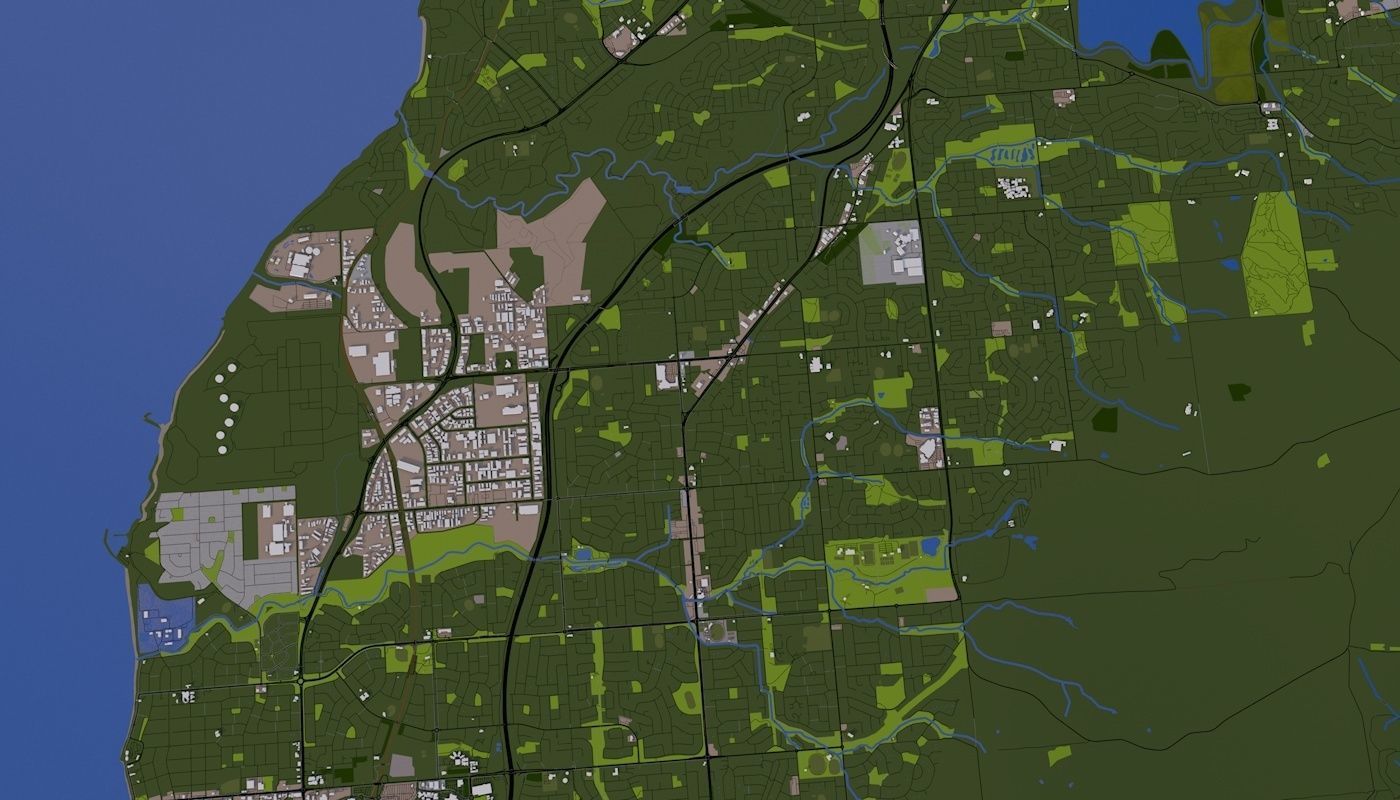 Adelaide City Australia Low-poly 3D model_32