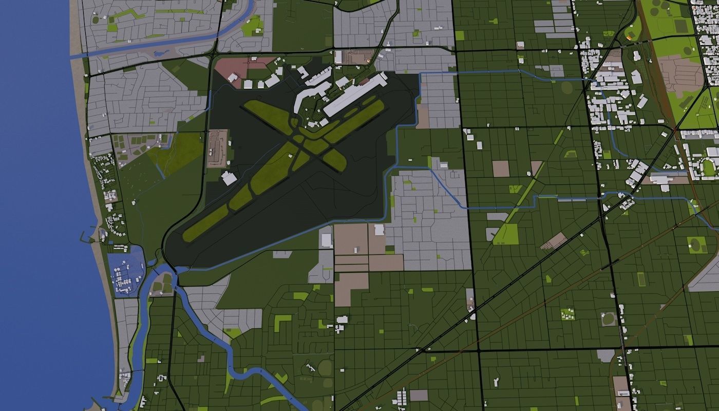 Adelaide City Australia Low-poly 3D model_16