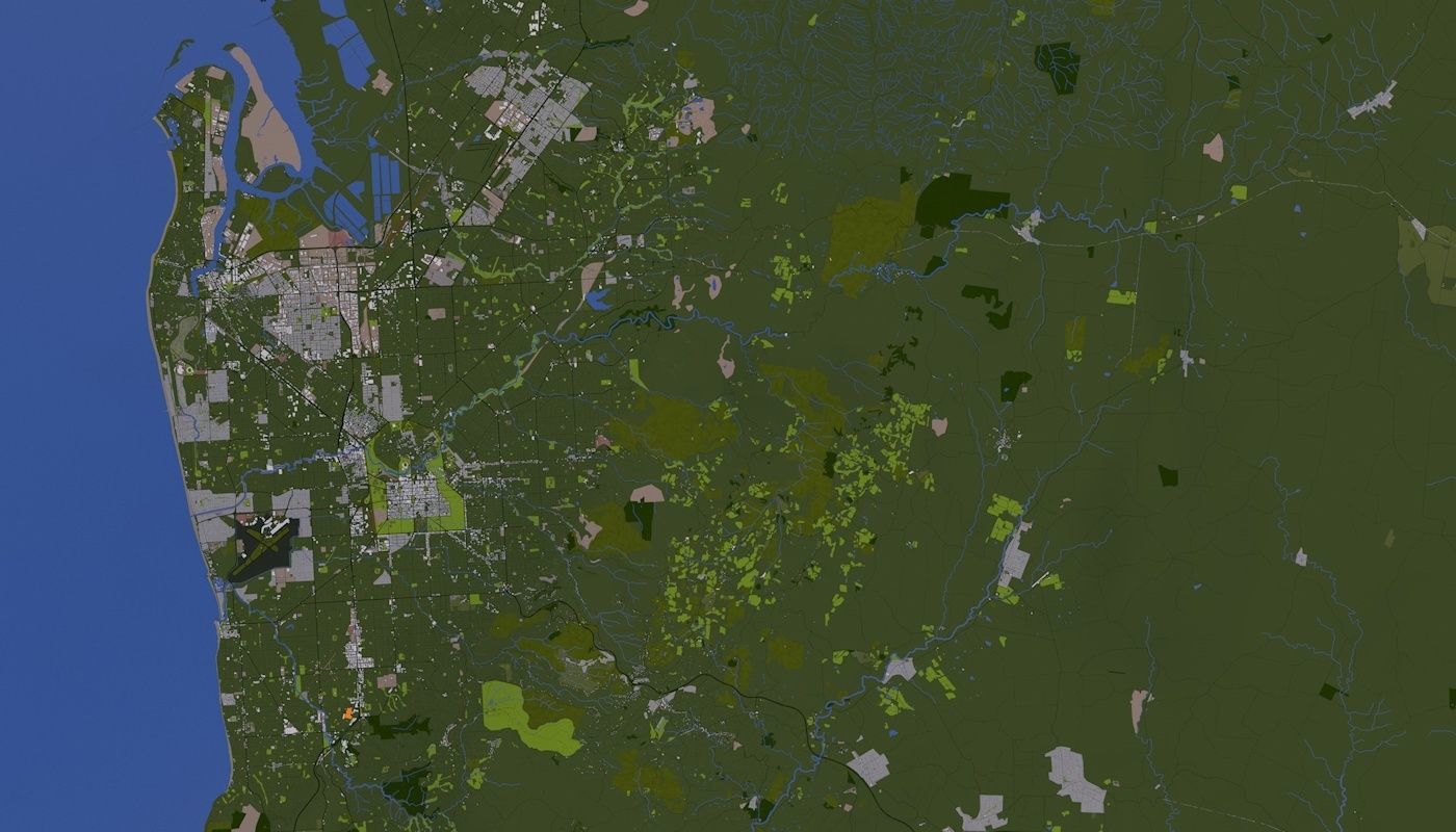 Adelaide City Australia Low-poly 3D model_2