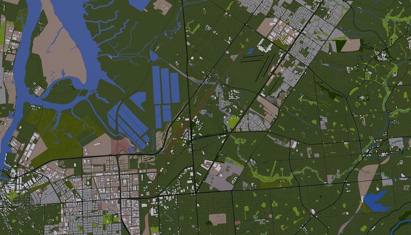 Adelaide City Australia Low-poly 3D model_25