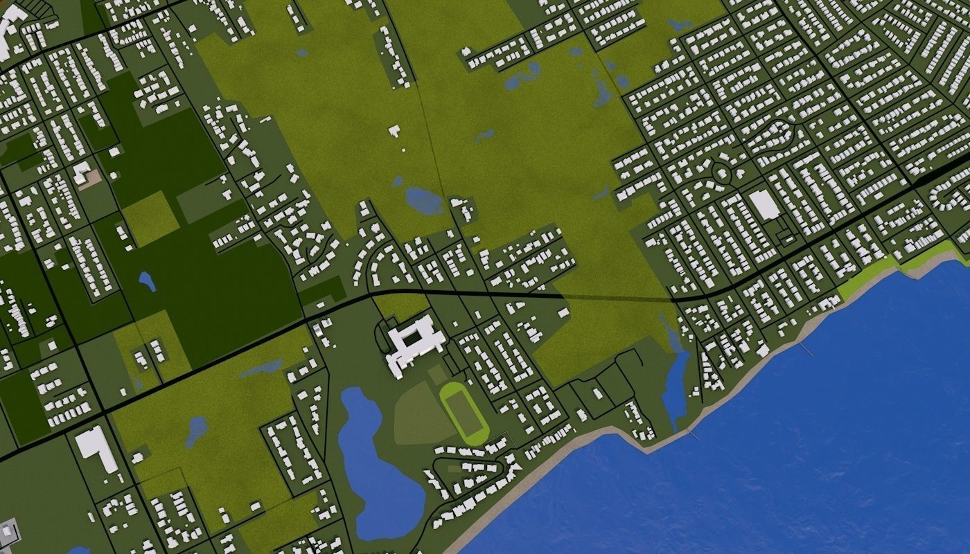 Staten Island NY USA Low-poly 3D model_24