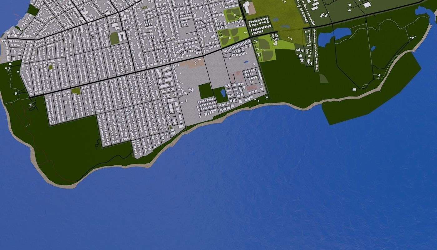 Staten Island NY USA Low-poly 3D model_32