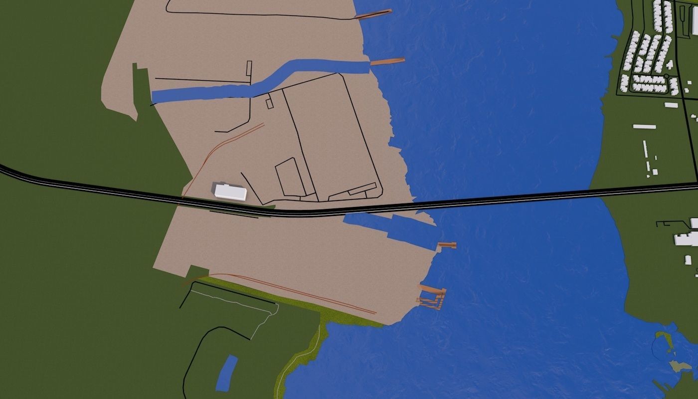 Staten Island NY USA Low-poly 3D model_27