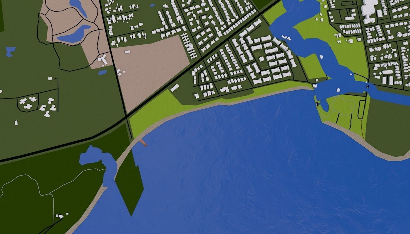 Staten Island NY USA Low-poly 3D model_30