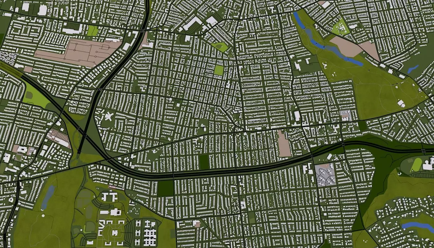 Staten Island NY USA Low-poly 3D model_0