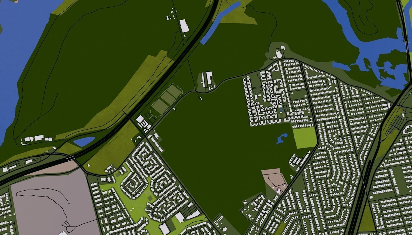 Staten Island NY USA Low-poly 3D model_17