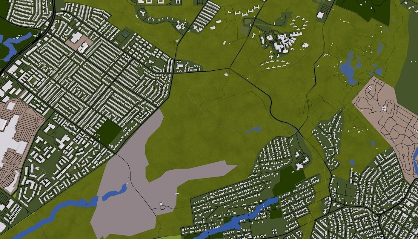 Staten Island NY USA Low-poly 3D model_14