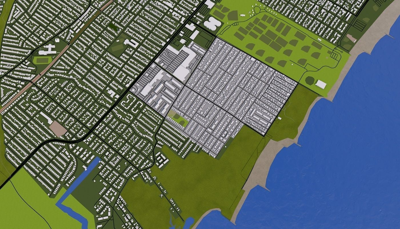 Staten Island NY USA Low-poly 3D model_15