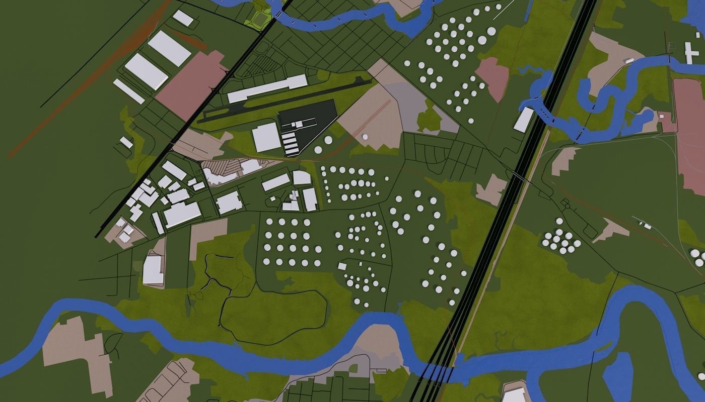 Staten Island NY USA Low-poly 3D model_11