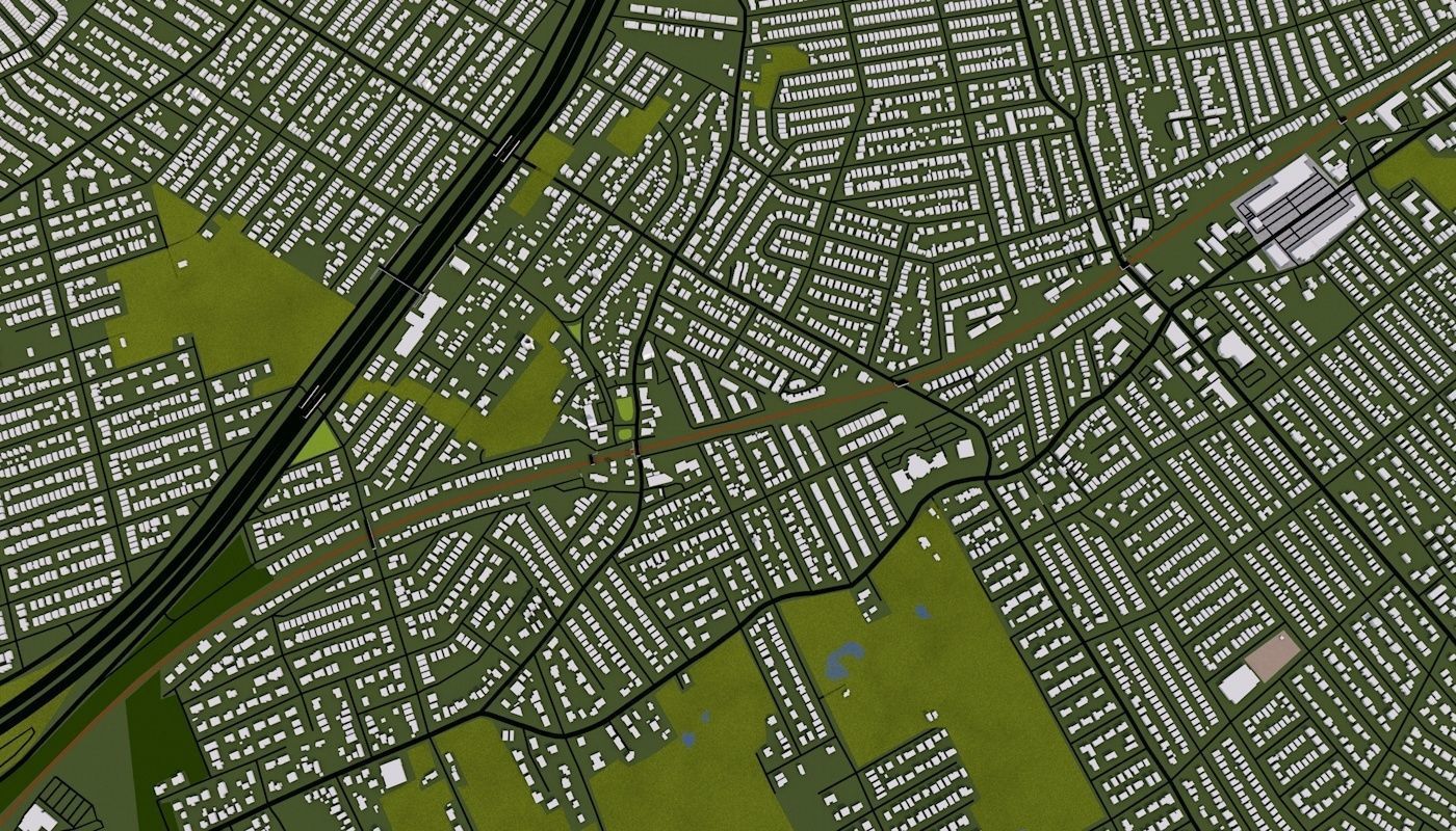 Staten Island NY USA Low-poly 3D model_21