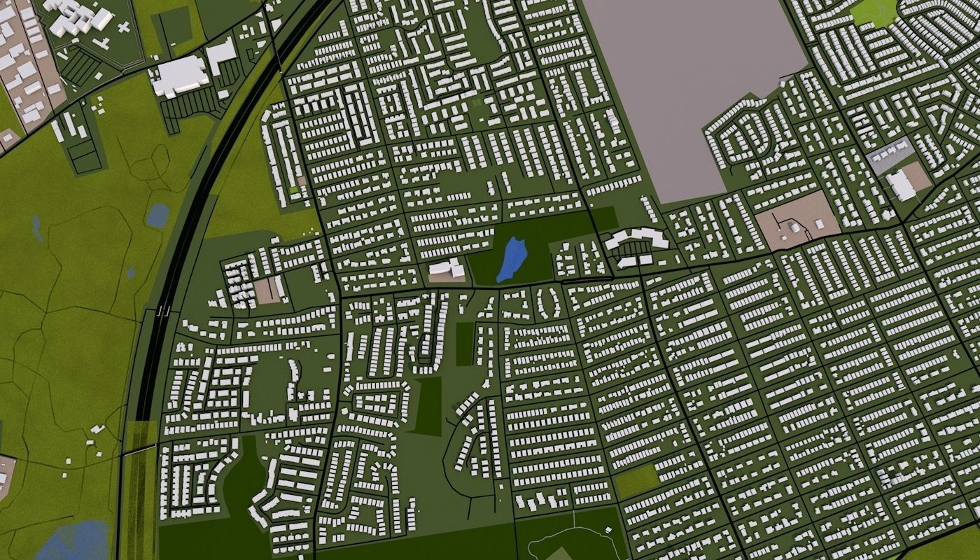 Staten Island NY USA Low-poly 3D model_20