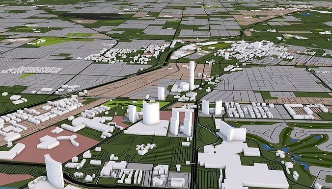 Las Vegas City USA Low-poly 3D model