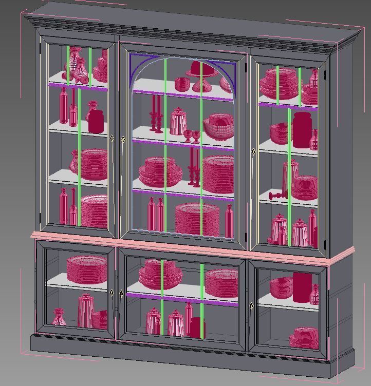 Display Cabinets 3D model_4