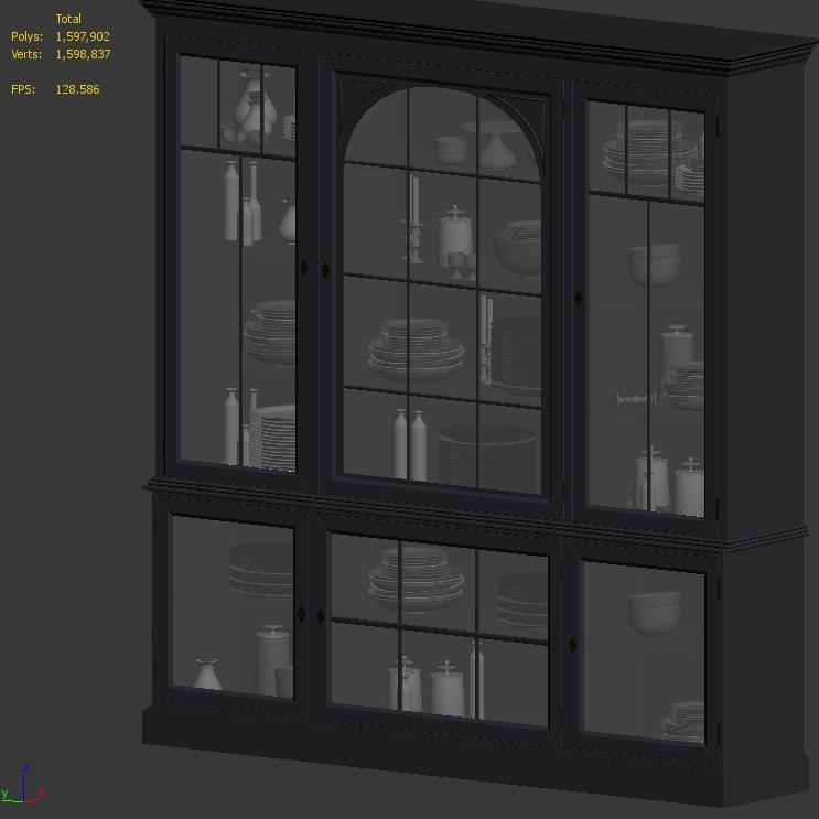 Display Cabinets 3D model_2