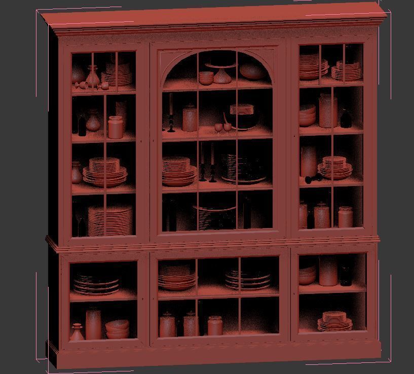 Display Cabinets 3D model_3