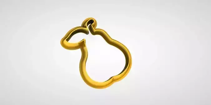 Form for cutting dough - Pear Free 3D print model
