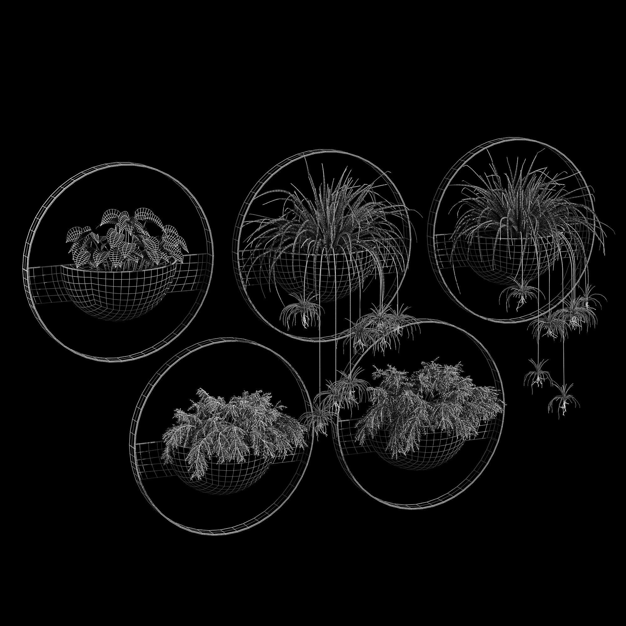 Unity wall planter 3D model_6