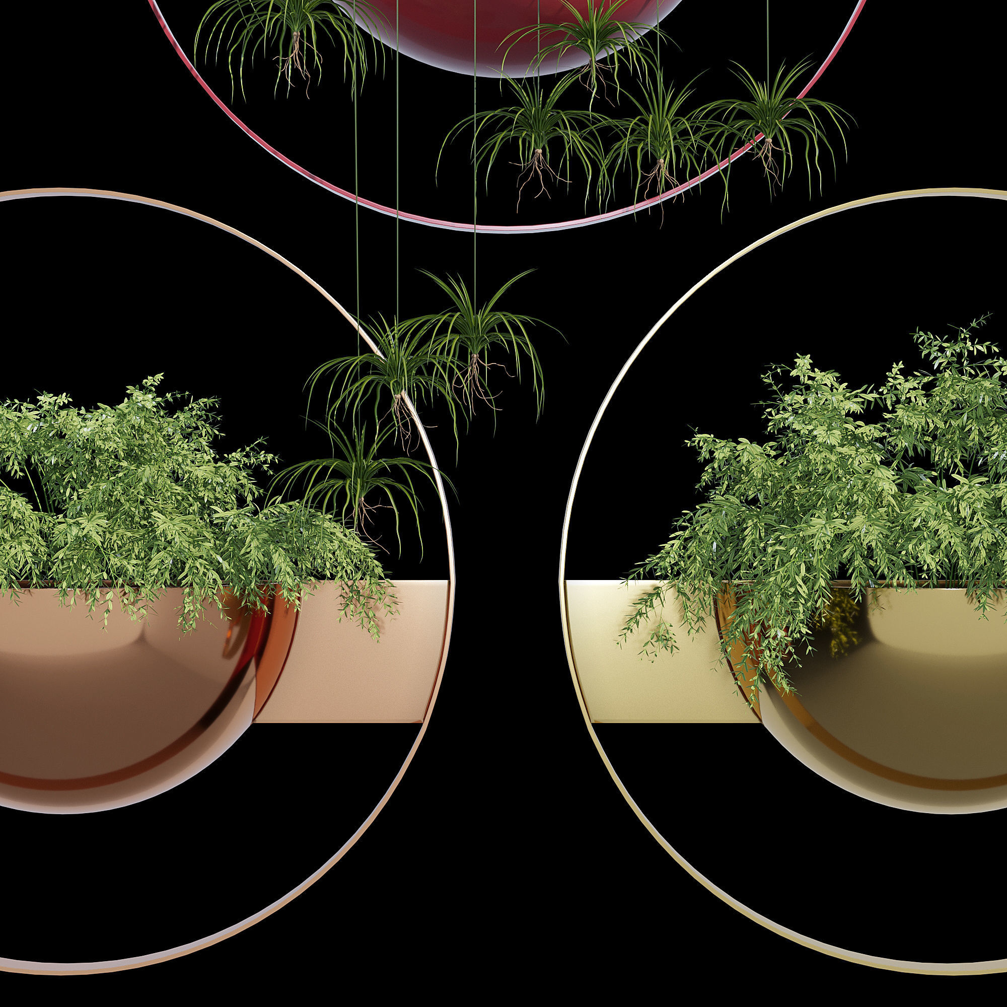 Unity wall planter 3D model_5