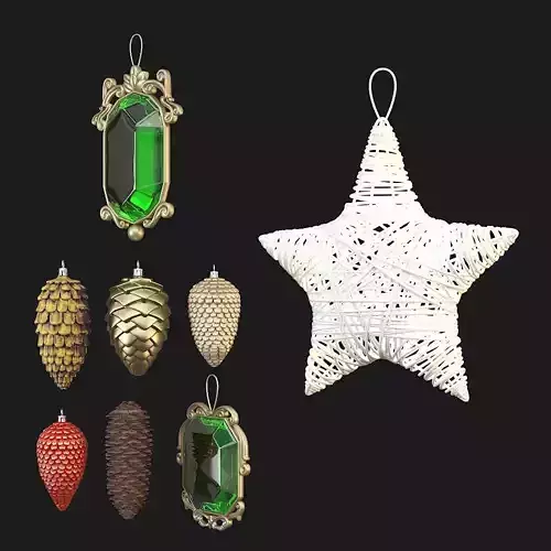 Christmas tree toys set